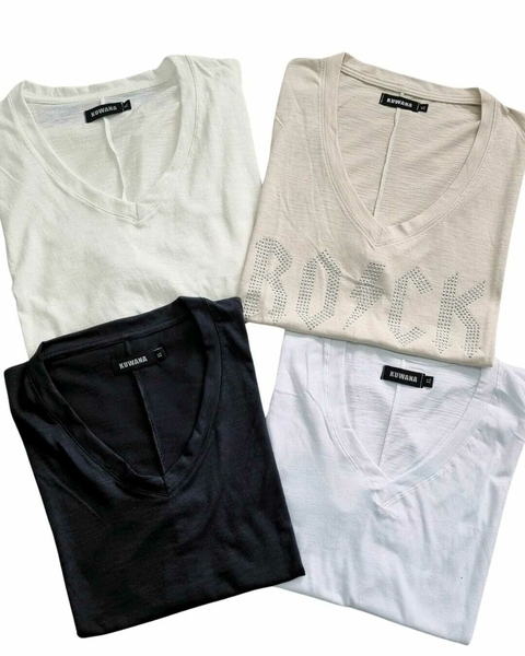 PACK X4 Remeras ( M al XL) BASICS ROCK