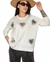 Sweater Corto BELEN LOVE PRINT WHITE (L/XL) - tienda online