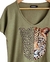 Remera V PREMIUM TIGER Verde Olive ( 4 talles) - comprar online