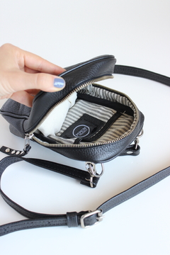 Mini bag DUBAI en cuero vacuno color negro - comprar online