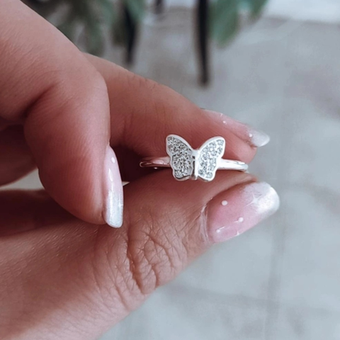 Anillo plata mariposa new arrivals