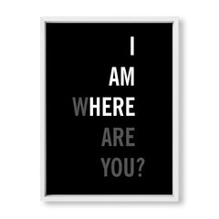 Cuadro I am here - tienda online