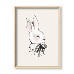 Cuadro Conejo en grises - El Nido - Tienda de Objetos