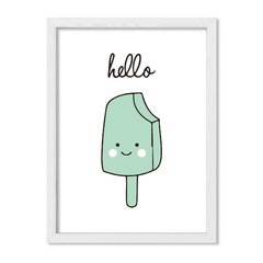 Cuadro Hello icecream aqua - comprar online