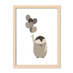 Cuadro Pinguino en globos