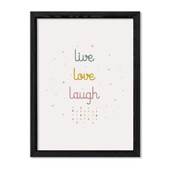 Cuadro Live love laugh en internet