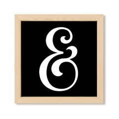 Cuadro Cool Ampersand in black