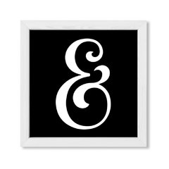 Cuadro Cool Ampersand in black - comprar online