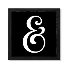 Cuadro Cool Ampersand in black en internet