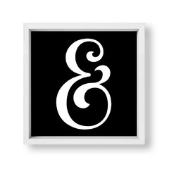 Cuadro Cool Ampersand in black - tienda online