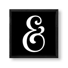 Imagen de Cuadro Cool Ampersand in black