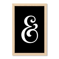 Cuadro Cool Ampersand in black