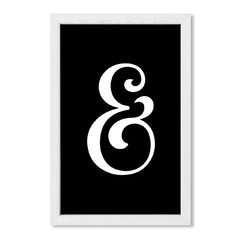 Cuadro Cool Ampersand in black - comprar online