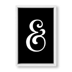 Cuadro Cool Ampersand in black - tienda online