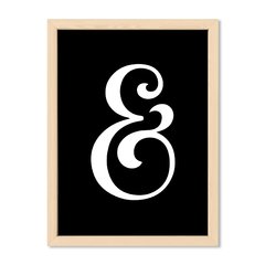 Cuadro Cool Ampersand in black