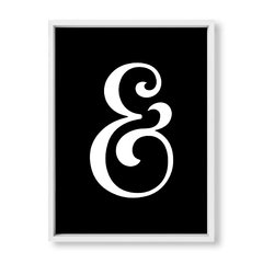 Cuadro Cool Ampersand in black - tienda online