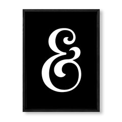 Imagen de Cuadro Cool Ampersand in black