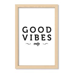 Cuadro Good vibes in white