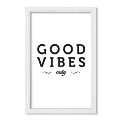 Cuadro Good vibes in white - comprar online