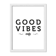 Cuadro Good vibes in white - comprar online