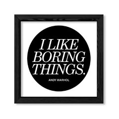 Cuadro I like boring things en internet