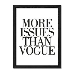 Cuadro More Issues Than Vogue en internet