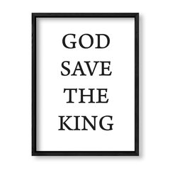 Imagen de Cuadro God Save the king