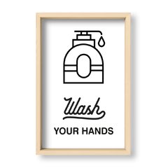 Cuadro Wash your hands - El Nido - Tienda de Objetos