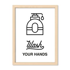 Cuadro Wash your hands