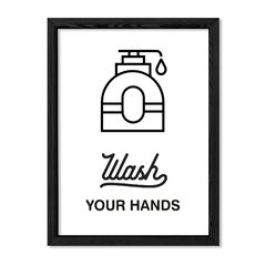 Cuadro Wash your hands en internet