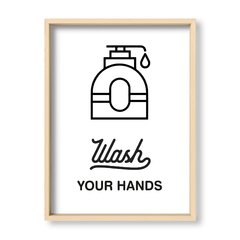 Cuadro Wash your hands - El Nido - Tienda de Objetos