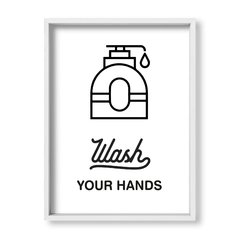 Cuadro Wash your hands - tienda online