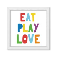 Cuadro Eat play love - comprar online