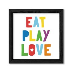 Cuadro Eat play love en internet