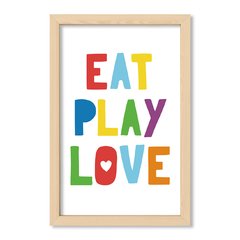 Cuadro Eat play love