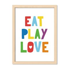 Cuadro Eat play love