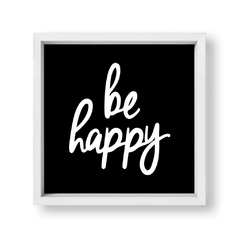 Cuadro Be Happy in Black - tienda online