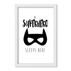 Cuadro A superhero sleeps here - comprar online