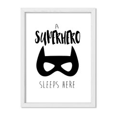 Cuadro A superhero sleeps here - comprar online