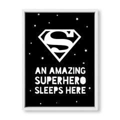 Cuadro Superman sleeps here - tienda online