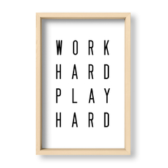 Cuadro Work Hard Play Hard - El Nido - Tienda de Objetos