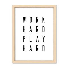 Cuadro Work Hard Play Hard