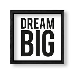 Imagen de Cuadro Dream big black