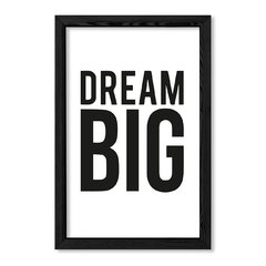 Cuadro Dream big black en internet