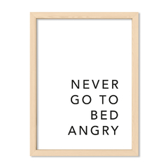 Cuadro Never go to bed angry