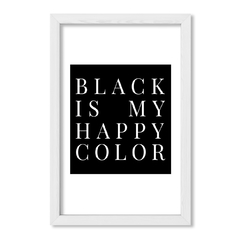 Cuadro Black is my happy color - comprar online