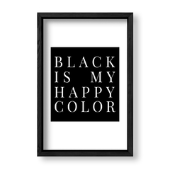 Imagen de Cuadro Black is my happy color