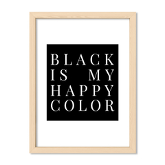 Cuadro Black is my happy color