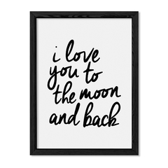 Cuadro I love you to the moon and back en internet