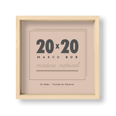 20x20 Box Madera Natural